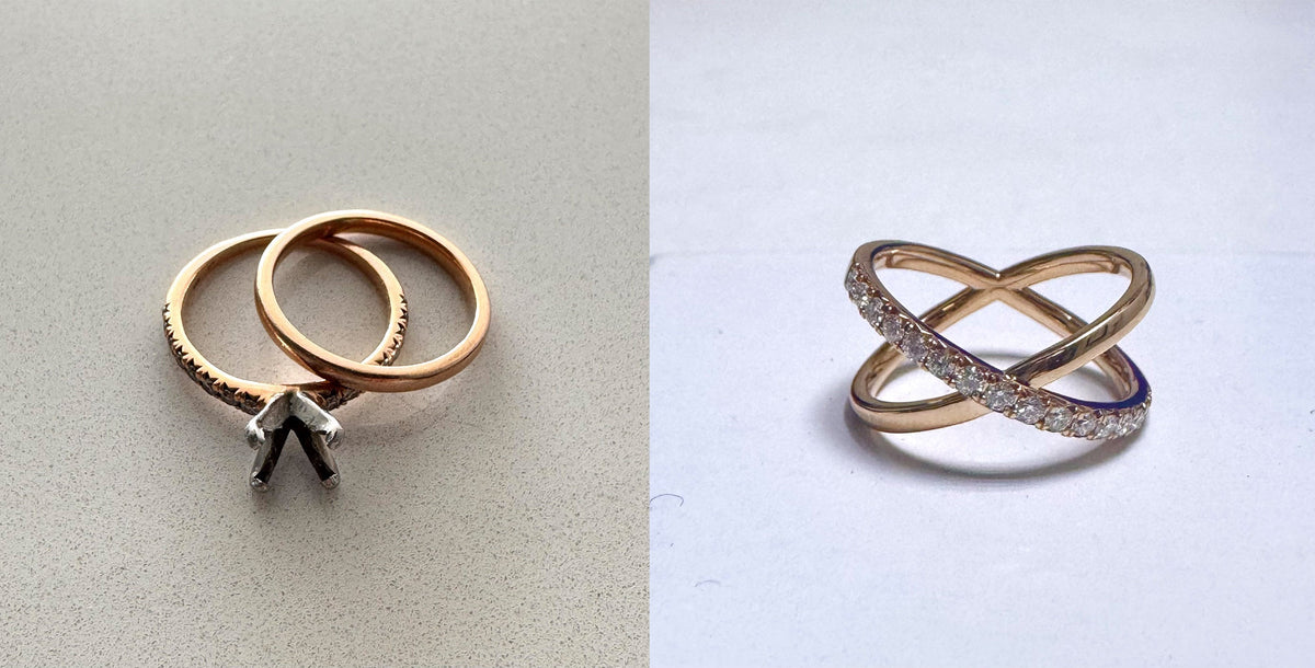 JEWELRY REDESIGN STORY #85: From Sentimental to Modern Ring