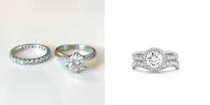 Jewelry Redesign Story #53: Bridal Rings are Lost and Found and Redesigned