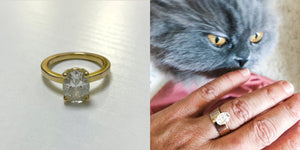 Jewelry Redesign Story #41: A Diamond Ring From Loose and Lose-able to Secure and Safe