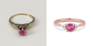 Jewelry Redesign Story #42: Tickled Pink By Grandma’s Ring