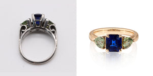 Jewelry Redesign Story #20: Something New: A Revitalized Engagement Ring After 15 Years