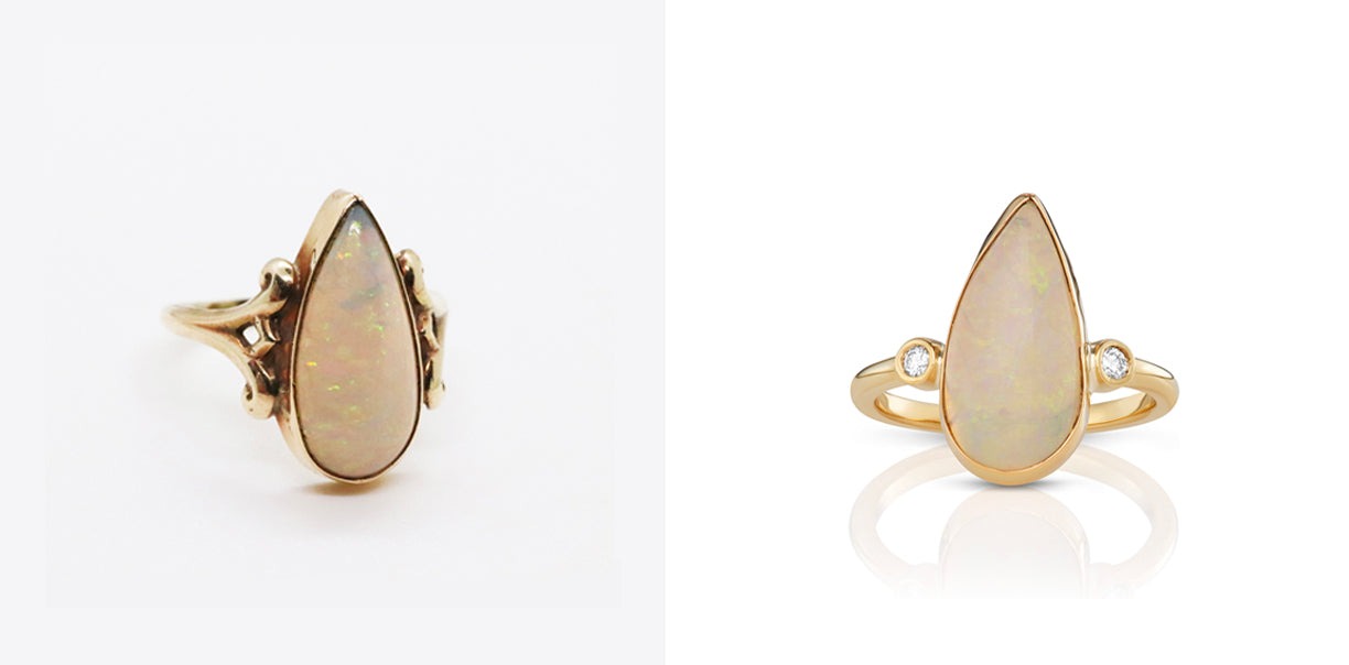 Jewelry Redesign Story #11: New Mother, New Custom Ring