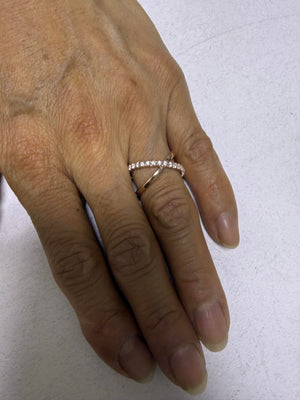 Alison - 14k Rose gold diamond ring - remaining balance