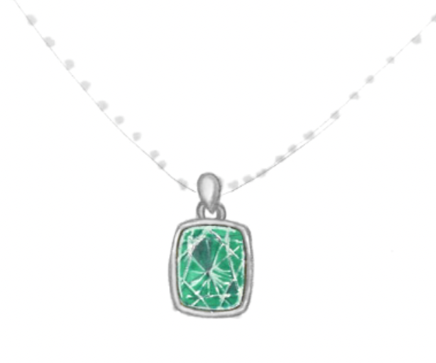 Glenis - 14k white gold pendant - 70% deposit