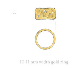 Erin - Diamond gold ring - 70% deposit