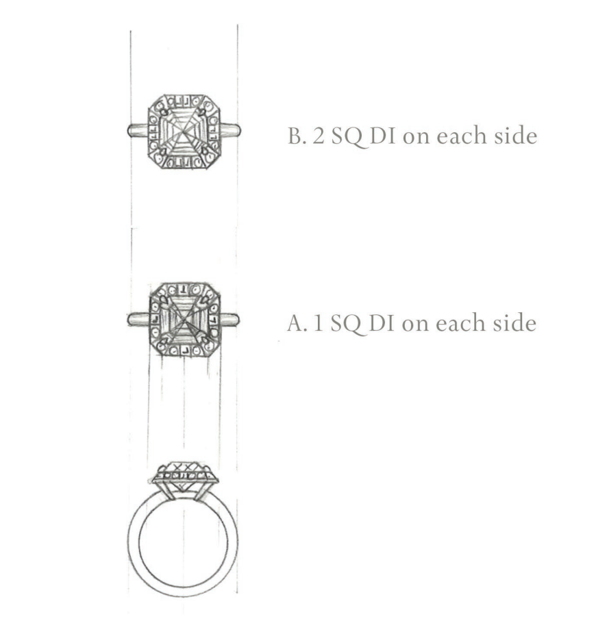 Mette - 14k gold diamond ring  - 70% deposit