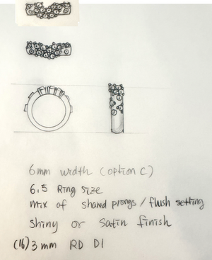 Joshi - 18k yellow gold diamond ring - 70% initial invoice