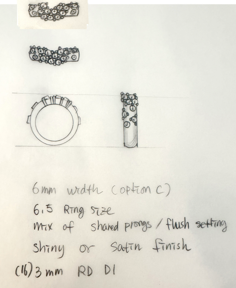 Joshi - 18k yellow gold diamond ring - 70% initial invoice