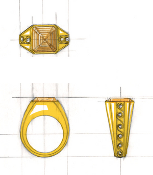 Priya - 22k Yellow gold brother's ring - 70% initial invoice
