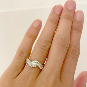 Mary - 14k white gold diamond ring - remaining balance