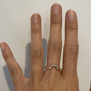 Amanda - 14k yellow gold diamond ring - remaining balance