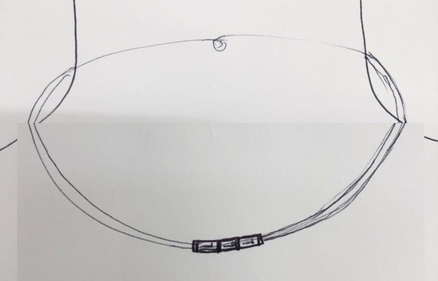 Laurence - Baguette Diamond pendant