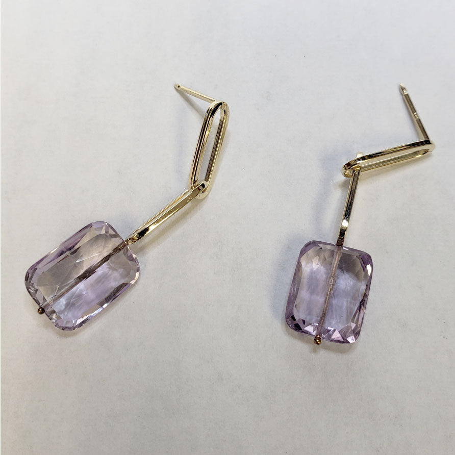 Grace - 14k yellow gold earrings -remaining balance