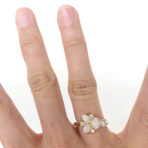 Pamela -  Opal and Diamond Ring