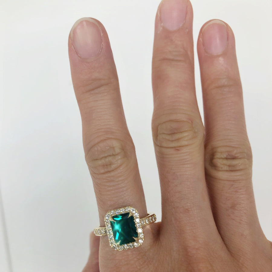 Kandace - 2 ct Emerald Ring - Completed