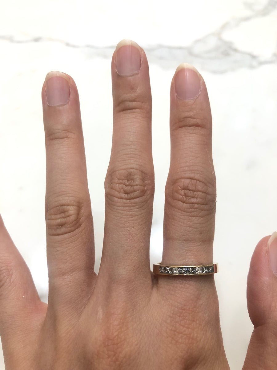 Lauren - Sapphire engagement ring/ Baguette DI ring - remaining balance
