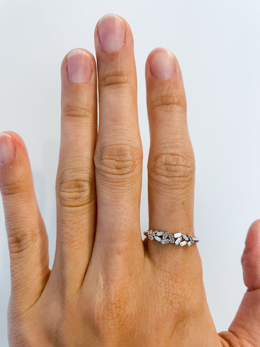 Katherine - 14k White BG DI Ring - Remaining