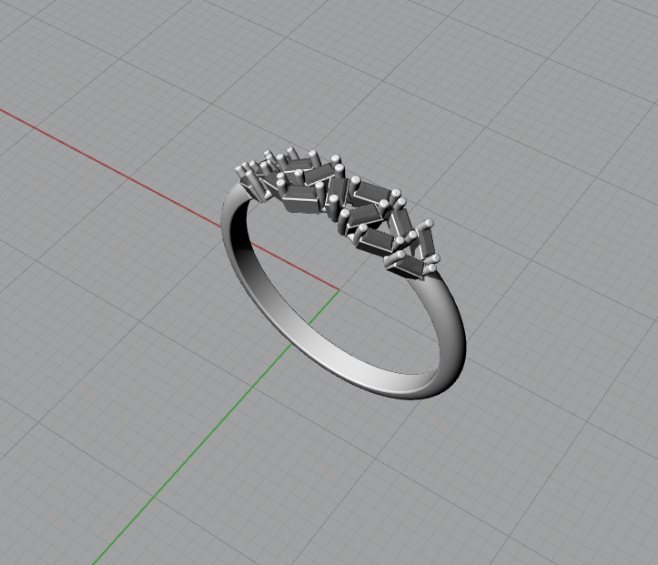 Katherine - 14k White BG DI Ring - 70% deposit