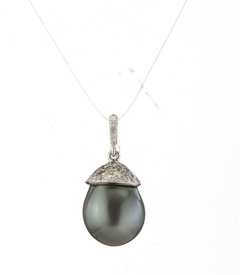 Katherine - 18k White gold Cap - pearl - remaining