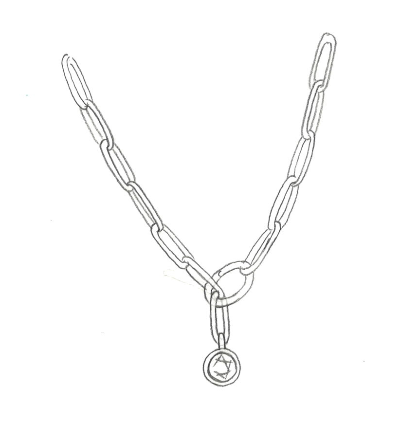 Terri - 14k yellow gold Diamond chain necklace - 70% deposit