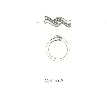 Mary - 14k white gold diamond ring - 70% deposit