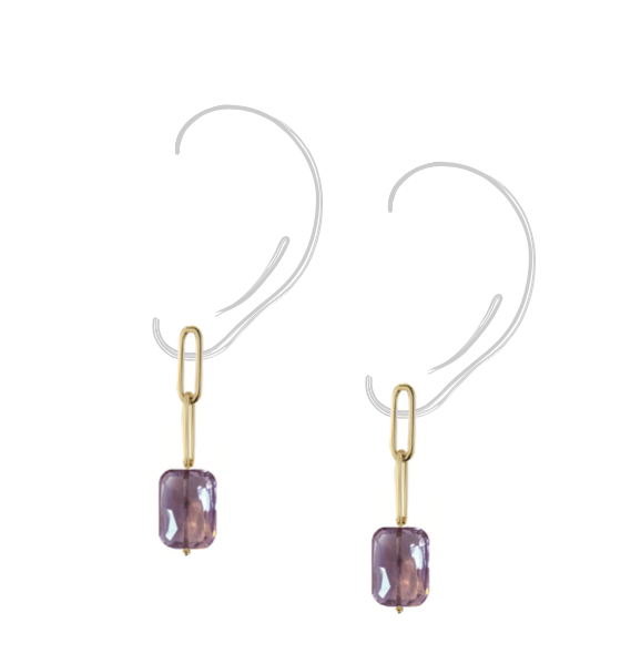 Grace - 14k yellow gold earrings -70% deposit